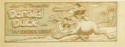 Cover of Donald Duck in The Foreign Legion