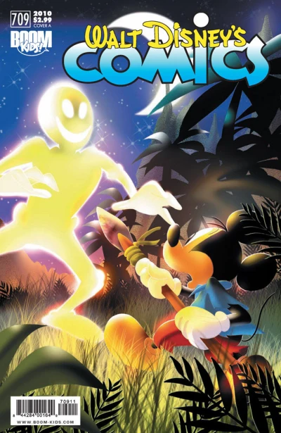 Cover of Mickey Mouse on Quandomai Island, Part 3; Minnie Runs Out of Time part 3; A Goofy Look at UFOs