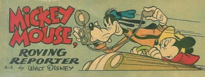 Cover of Mickey Mouse, Roving Reporter