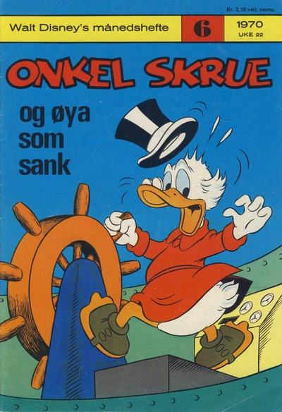 Cover of Onkel Skrue og øya som sank