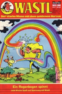 Ein Regenbogen spinnt