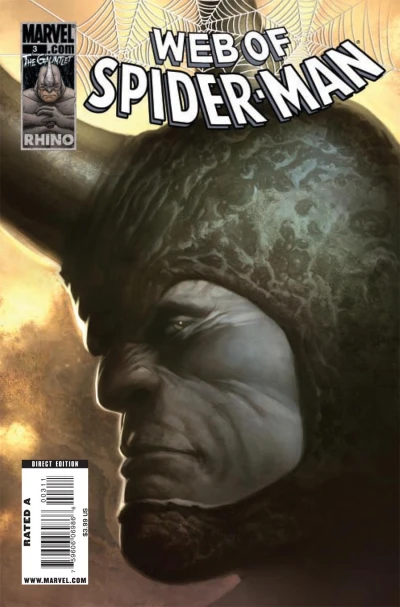 Cover of Gauntlet Origins: Rhino, The Spectacular Spider-Girl in Whom Gods Destroy, Aunt May & J.Jonah Jameson, Sr. in Love And Marriage