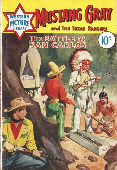 Cover of Mustang Gray and the Texas Rangers: The Battle at San Carlos