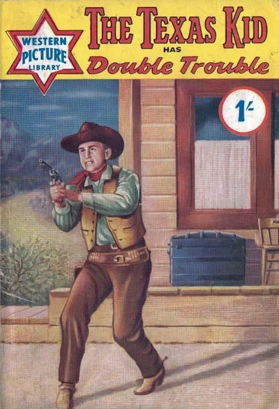 Cover of The Texas Kid has Double Trouble