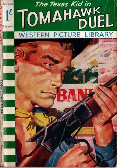 Cover of The Texas Kid in Tomahawk Duel