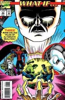 Cover of What If... Iron Man of 2020 had been stranded in the past? Rick Jones remained the Hulk? Spider-Man killed the Lizard?