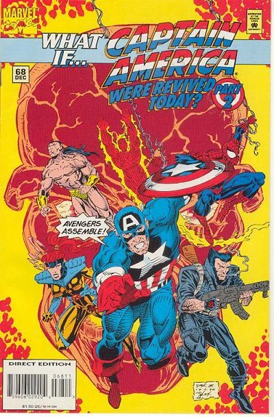 Cover of What If...  Captain America  Were Revived Today? Part 2