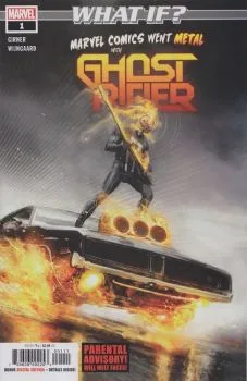 Cover of What If Marvel Comics Went Metal? With Ghost Rider