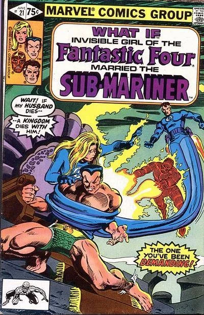 Cover of What if Invisible Girl of the Fantastic Four Married the Sub-Marriner