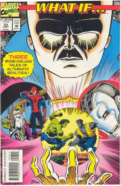 Cover of What If... Iron Man of 2020 had been stranded in the past? Rick Jones remained the Hulk? Spider-Man killed the Lizard?