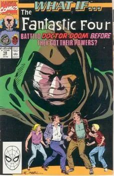 Cover of What If the Fantastic Four fought Doctor Doom before they got their powers?