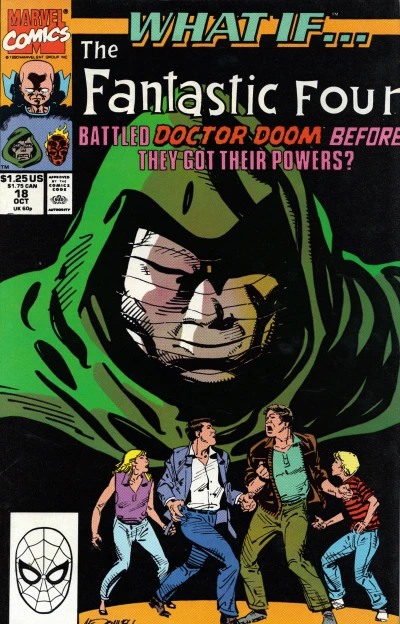 Cover of What If the Fantastic Four fought Doctor Doom before they got their powers?