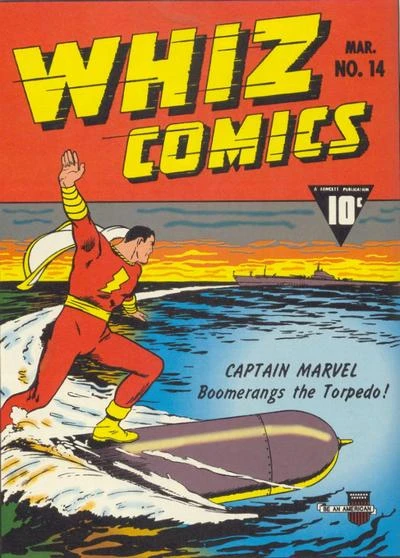 Cover of Captain Marvel Boomerangs the Torpedo!