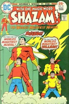 Cover of Who Stole Billy Batson's Thunder? / The Secret of the Smiling Swordsman!
