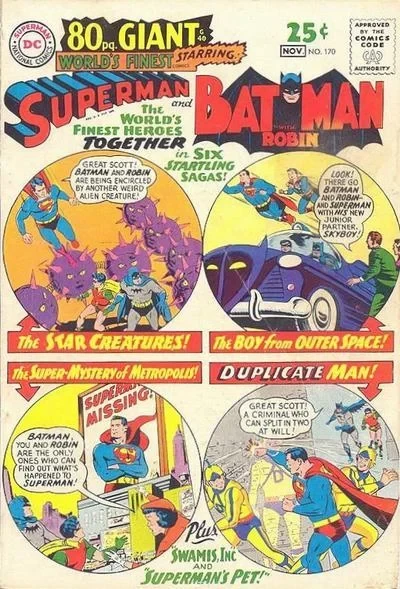 Cover of The World's Finest Heroes Together in Six Startling Sagas!