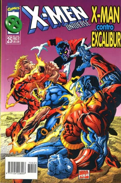 Cover of X-Man contro Excalibur