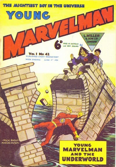 Cover of YOUNG MARVELMAN AND THE UNDERWORLD