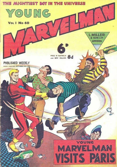 Cover of YOUNG MARVELMAN VISITS PARIS