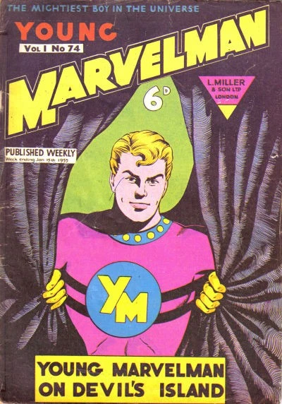 Cover of YOUNG MARVELMAN ON DEVIL'S ISLAND