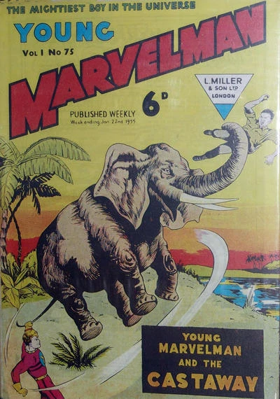 Cover of YOUNG MARVELMAN AND THE CASTAWAY