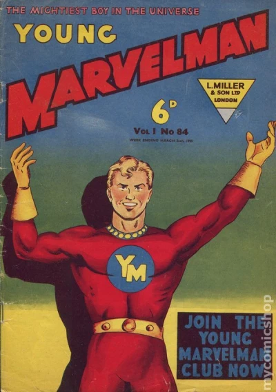 Cover of JOIN THE YOUNG MARVELMAN CLUB NOW
