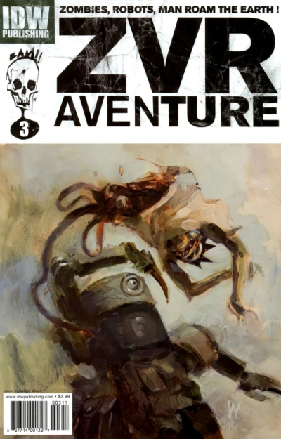 Cover of Kampf part 3: War-Torn and Buried; Masques part 3: Armor Makes the Man; Zuvembies vs Robots part 3: Undead and Unburied
