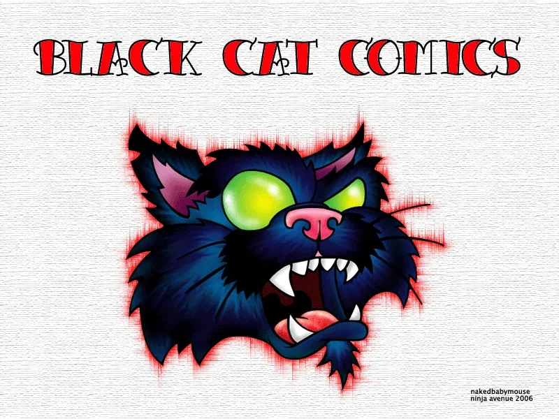 Logo of Black Cat Comics