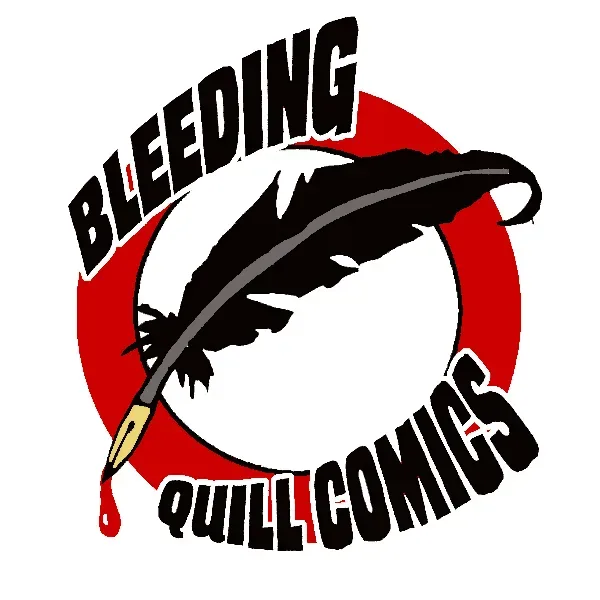 Logo of Bleeding Quill Comics