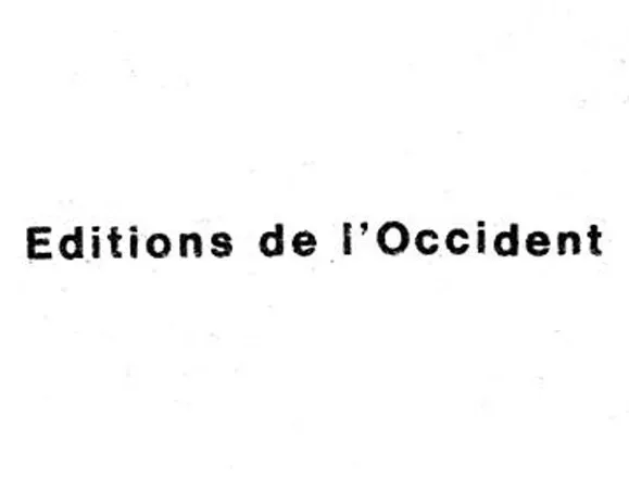 Logo of Éditions de l'Occident