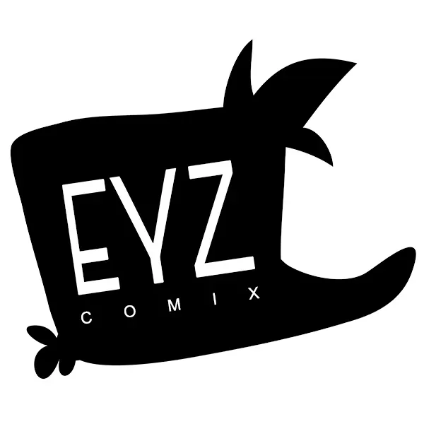 Logo of Eyz Comix.