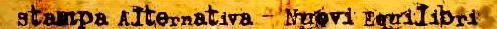 Logo of Stampa Alternativa / Nuovi Equilibri