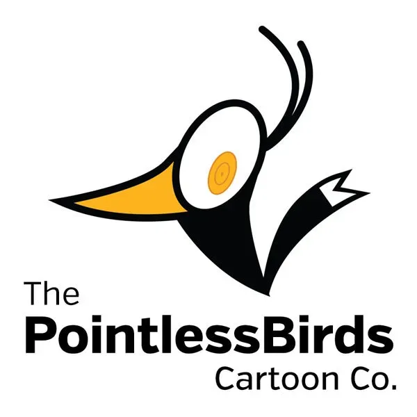 Logo of The PointlessBirds Cartoon Co.
