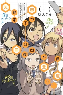 Amano-ke Yotsugo wa Ketsuekigata ga Zenin Chigau.