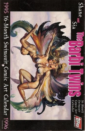 Barbi Twins Swimsuit Comic Art Calendar (1995) - Series 