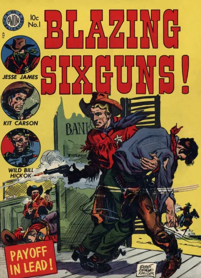 Cover of Blazing Sixguns (1952)