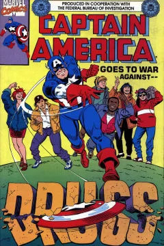Captain America Goes to War Against Drugs