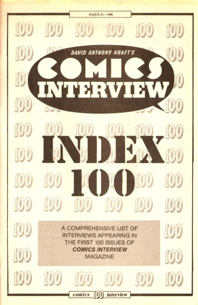 Comics Interview Index (1991) - Series 