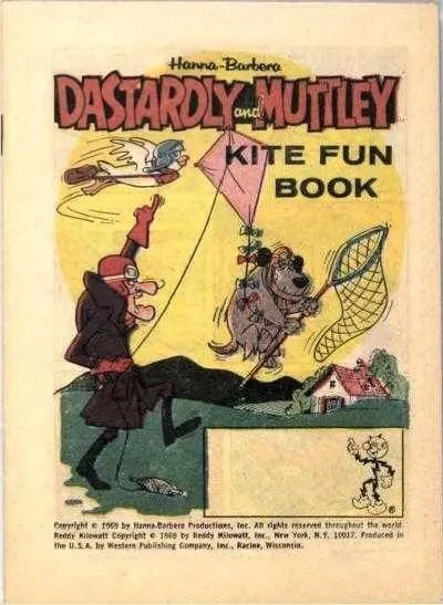 Dastardly and Muttley Kite Fun Book (1969) - Series 