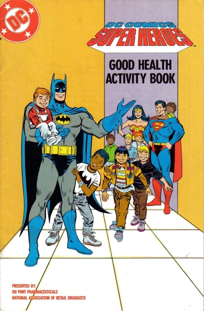 DC Comics Super Heroes Good Health Activity Book (1989) - Series 
