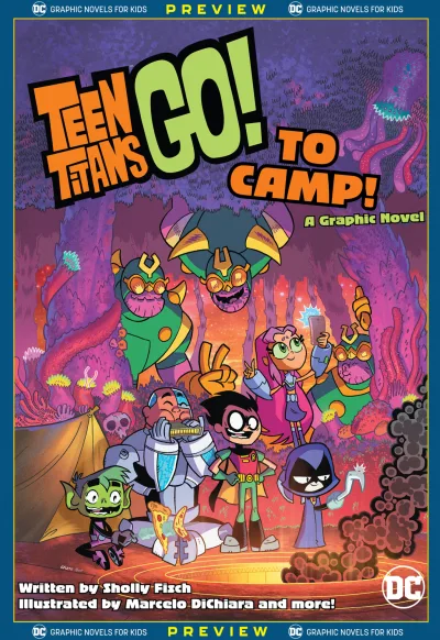 DC Graphic Novels for Kids Sneak Peeks: Teen Titans Go! to Camp (2020) - Series 