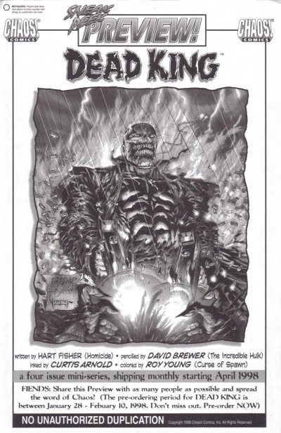 Dead King Sneak Peek Preview - Series 