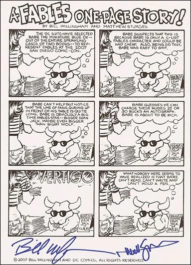Fables One-Page Story (2007) - Series 