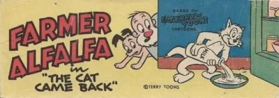 Famer Alfalfa in "The Cat Came Back" (1961) - Series 