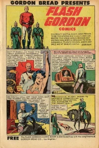 Gordon Bread Presents Flash Gordon Comics