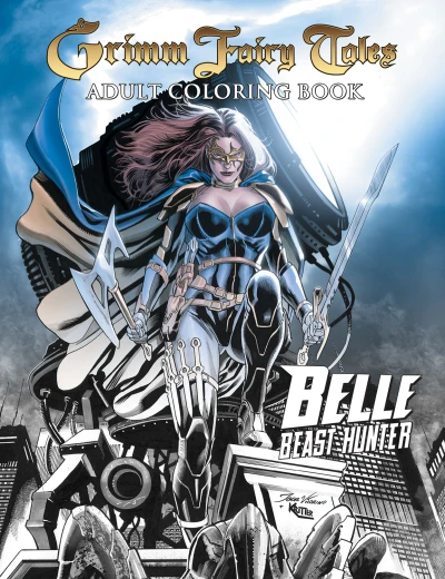 Grimm Fairy Tales Adult Coloring Book: Belle Beast Hunter (2018) - Series 