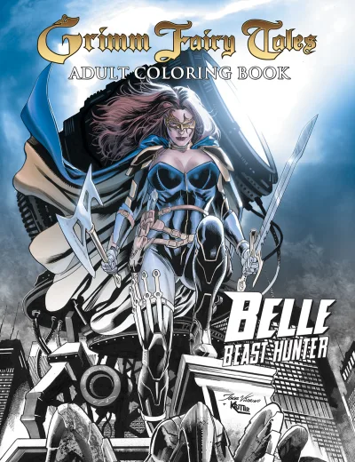 Grimm Fairy Tales Adult Coloring Book: Belle Beast Hunter (2018) - Series 