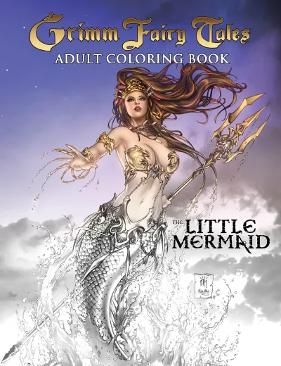 Grimm Fairy Tales Adult Coloring Book: The Little Mermaid (2018) - Series 