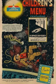 Howard Johnson's Children's Menu Featuring 2001: A Space Odyssey