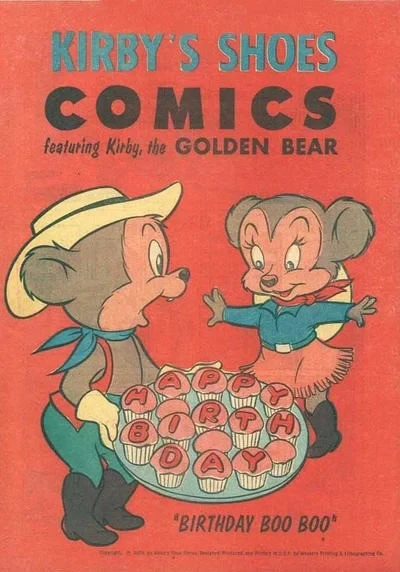 Kirby Shoes Comics Featuring Kirby the Golden Bear "Birthday Boo Boo" (1959) - Series 