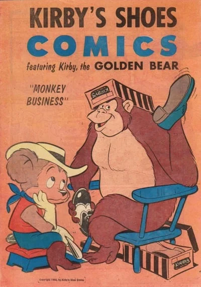 Kirby Shoes Comics Featuring Kirby the Golden Bear "Monkey Business" (1959) - Series 